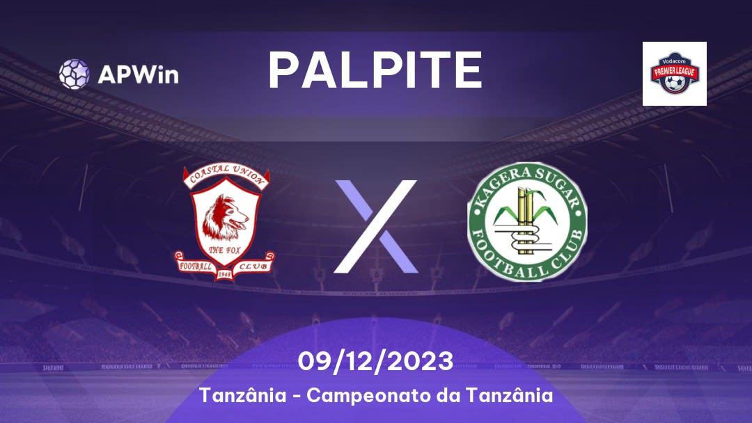 Palpite Coastal Union x Kagera Sugar: 09/12/2023 - Campeonato da Tanzânia