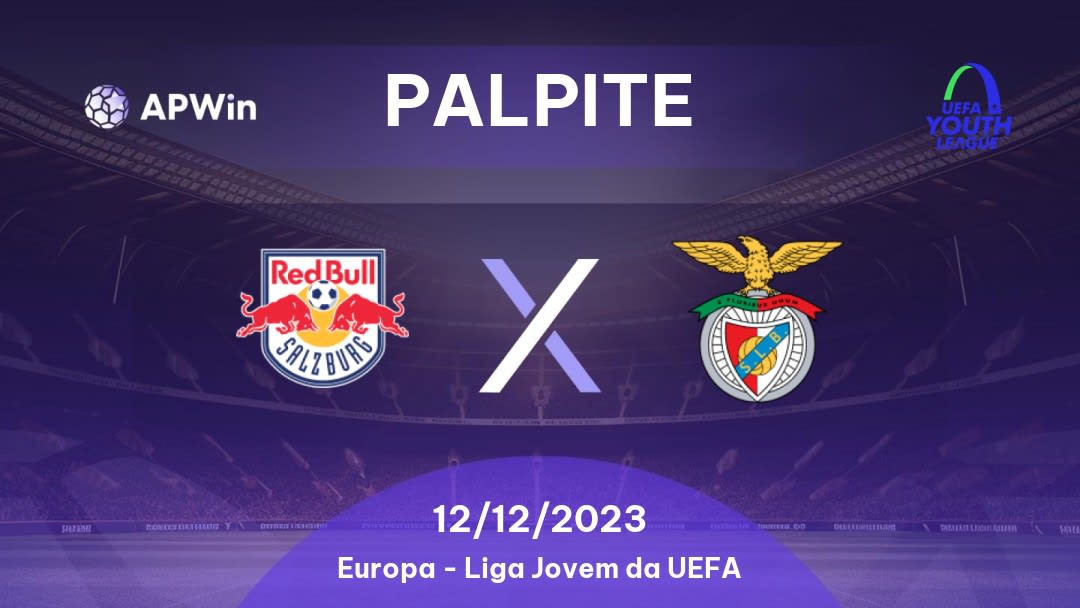 Palpite Salzburg U19 x Benfica U19: 12/12/2023 - Liga Jovem da UEFA