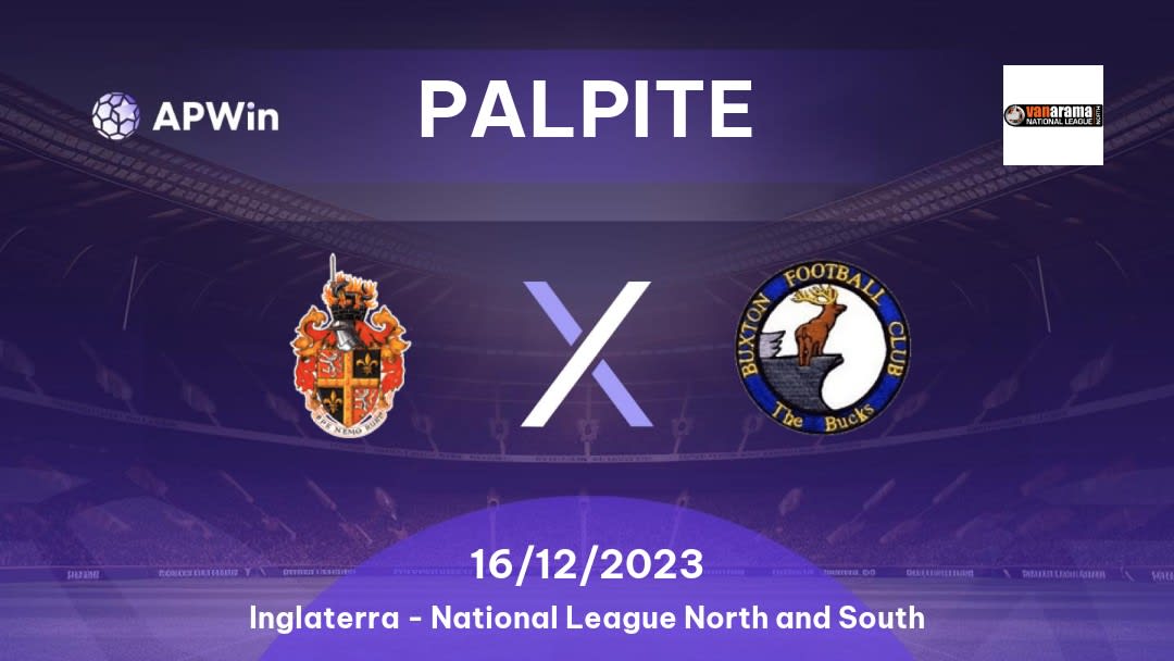 Palpite Spennymoor Town x Buxton: 08/10/2022 - Inglaterra National League North and South
