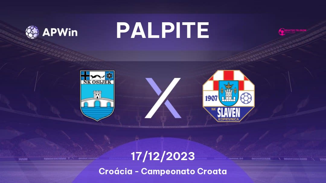 Palpite Osijek x Slaven Koprivnica: 11/02/2023 - Campeonato Croata