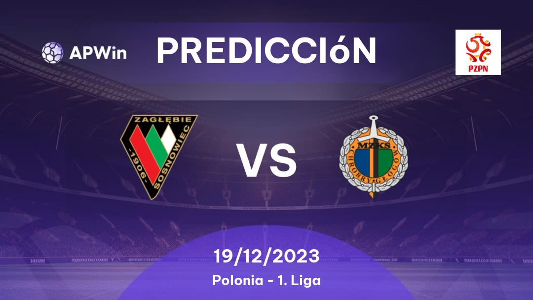 Predicciones Zagłębie Sosnowiec vs Chrobry Głogów: 19/12/2023 - Polonia 1. Liga