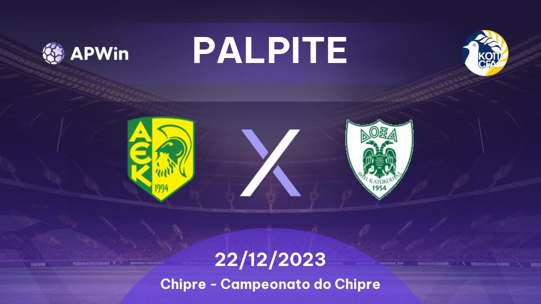 AEK Larnaca  x Doxa: 29/08/2022 - Chipre First Division | APWin