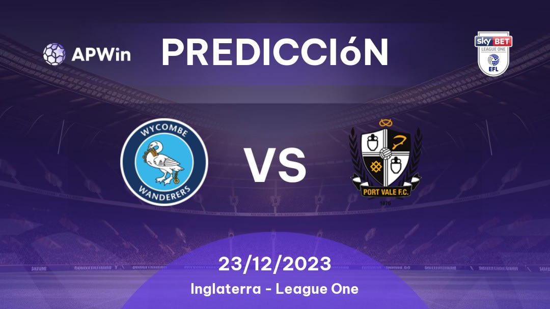 Predicciones para Wycombe Wanderers vs Port Vale: 01/11/2022 - Inglaterra League One