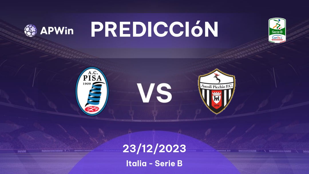 Predicciones Pisa vs Ascoli: 08/12/2022 - Italia Serie B