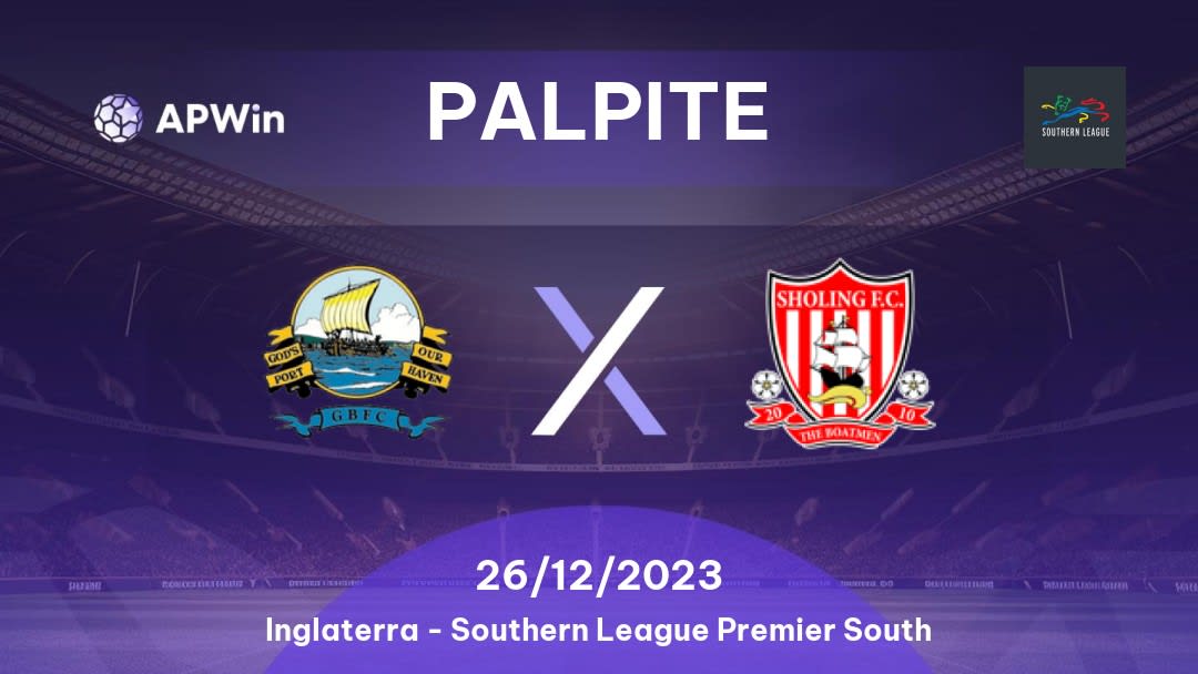 Palpite Gosport Borough x Sholing: 26/12/2023 - Southern League Premier South