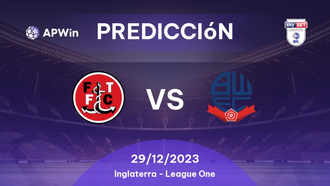 Pronóstico para Fleetwood Town vs Bolton Wanderers: 19/11/2022 - Inglaterra League One