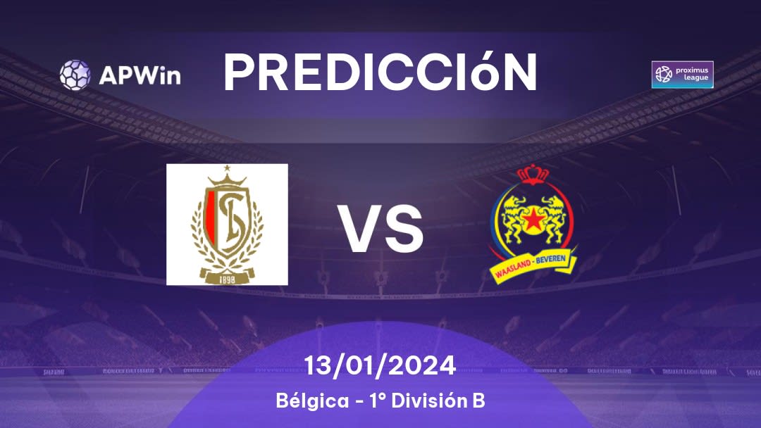 Predicciones Standard Liège II vs Waasland-Beveren: 29/01/2023 - Bélgica First Division B