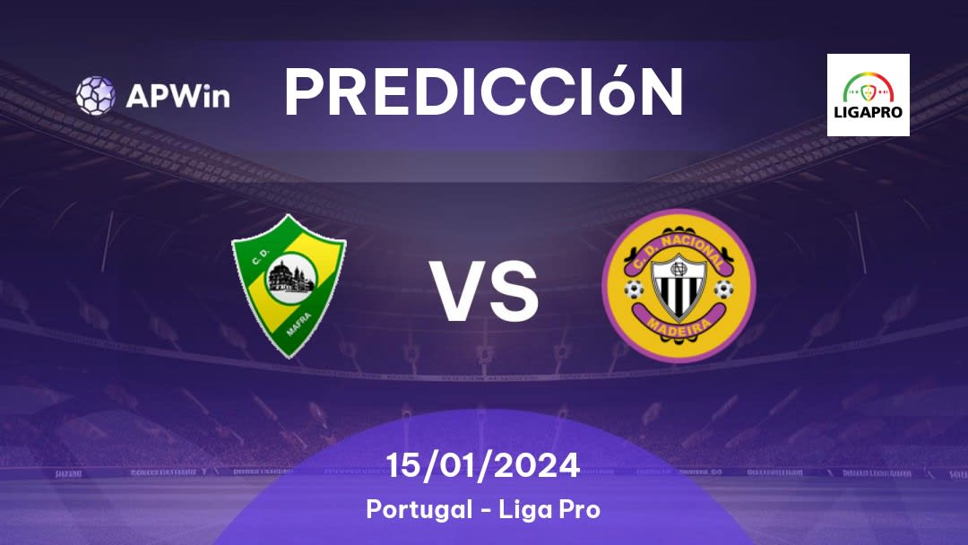 Predicciones CD Mafra vs CD Nacional: 13/02/2023 - Portugal Liga Pro