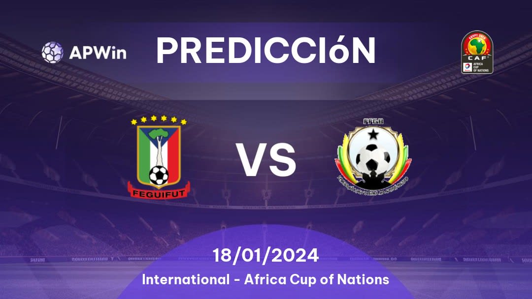 Predicciones Guinea Ecuatorial vs Guinea-Bisáu: 18/01/2024 - Internacional Africa Cup of Nations