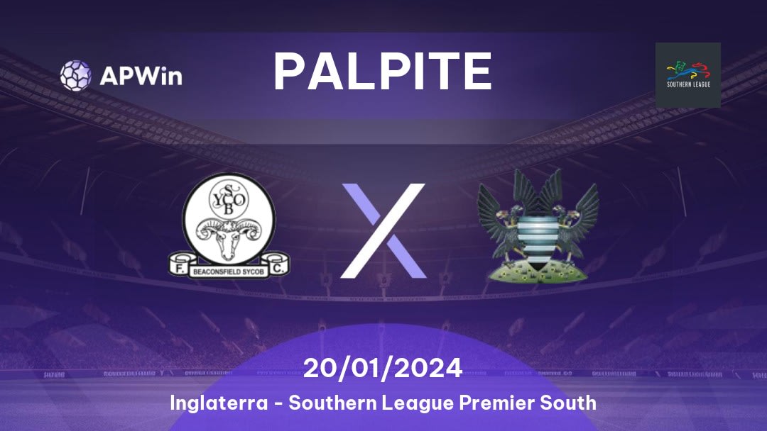 Palpite Beaconsfield Town x Salisbury: 20/01/2024 - Southern League Premier South