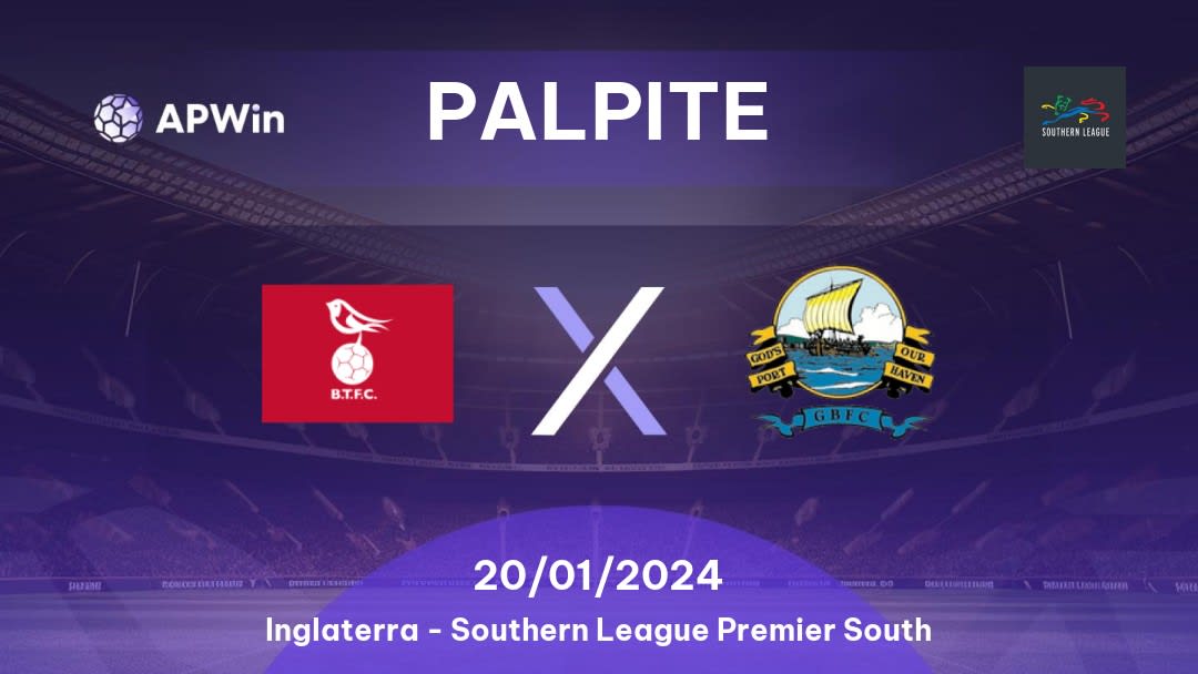 Palpite Bracknell Town x Gosport Borough: 20/01/2024 - Southern League Premier South