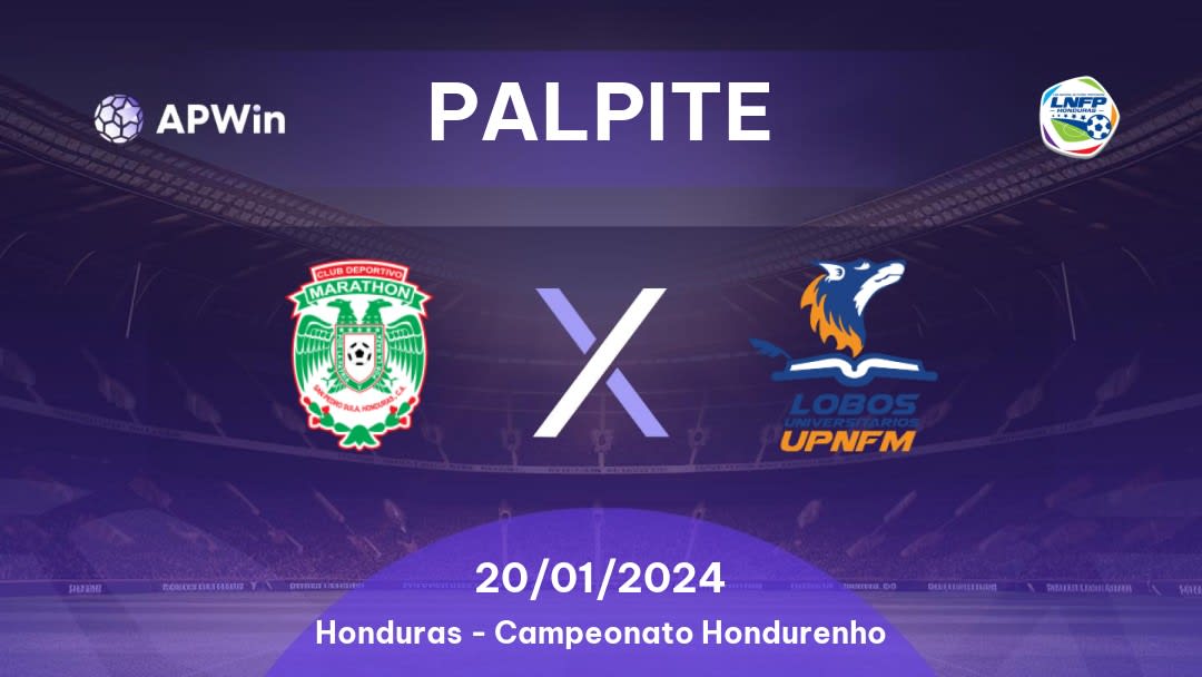 Palpite Marathón x Lobos UPNFM: 04/09/2022 - Honduras Liga Nacional de Fútbol Profesional de Honduras