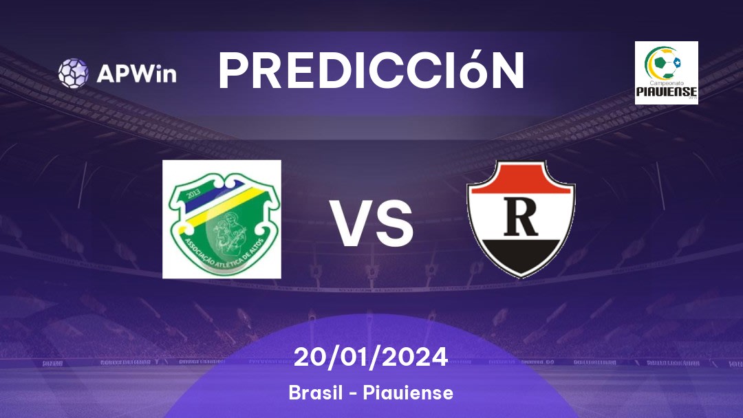 Predicciones Altos vs Ríver: 20/01/2024 - Brasil Piauiense
