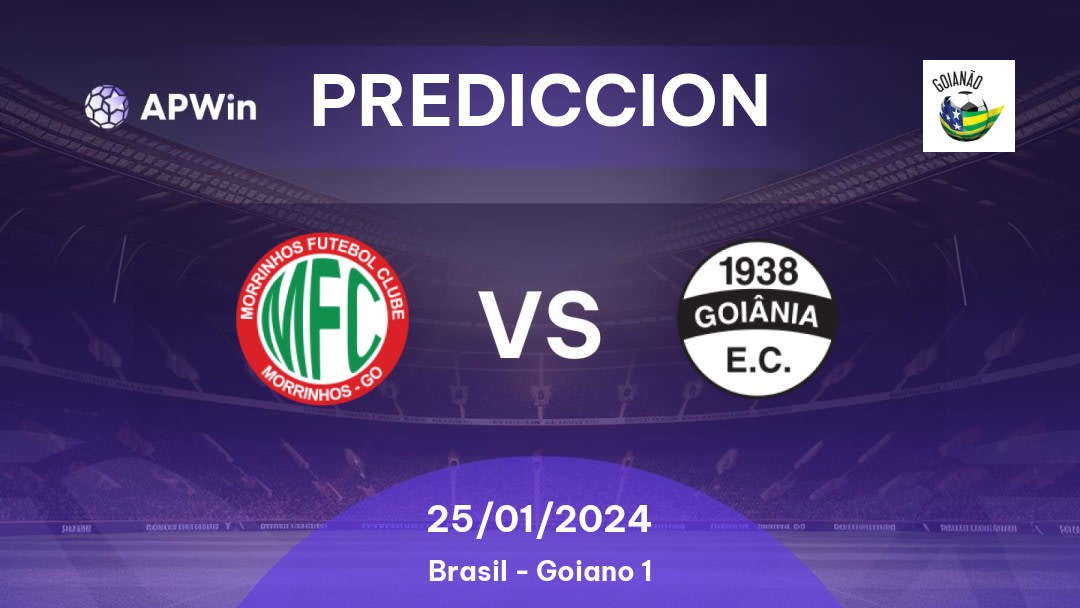 Predicciones Morrinhos vs Goiânia: 25/01/2023 - Brasil Goiano 1