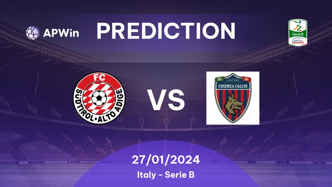 Südtirol vs Cosenza Betting Tips: 17/09/2022 - Matchday 6 - Italy Serie B