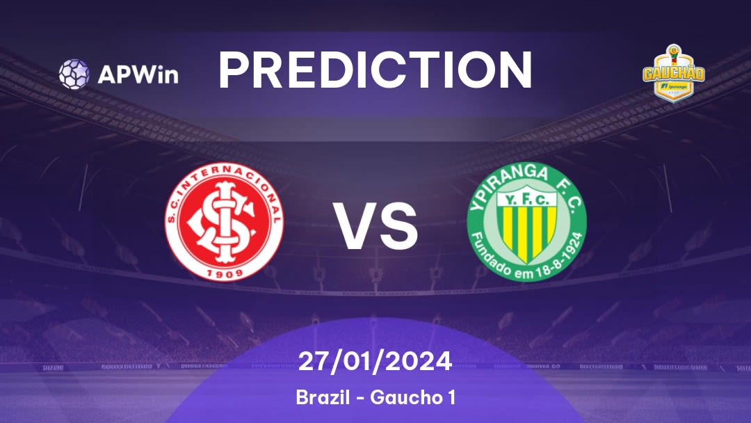 Internacional vs Ypiranga Erechim Betting Tips: 02/02/2023 - Matchday 4 - Brazil Gaucho 1