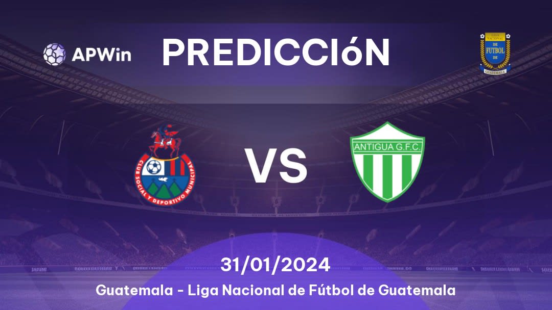 Predicciones Municipal vs Antigua GFC: 09/12/2022 - Guatemala Liga Nacional de Fútbol de Guatemala