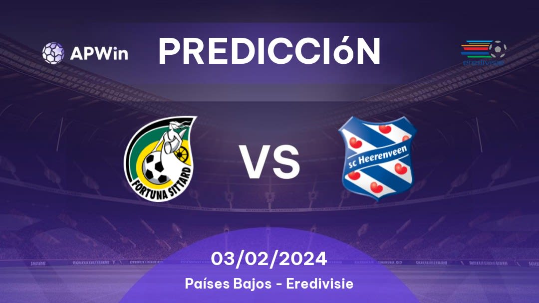 Predicciones Fortuna Sittard vs Heerenveen: 25/01/2023 - Países Bajos Eredivisie