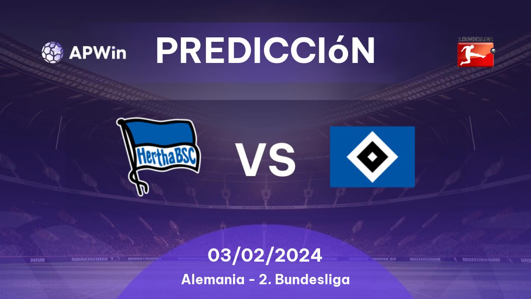 Predicciones Hertha BSC vs Hamburger SV: 03/02/2024 - Alemania Bundesliga 2