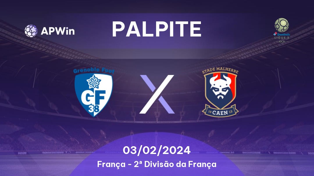 Palpite Grenoble Foot 38 x Caen: 17/09/2022 - França Ligue 2