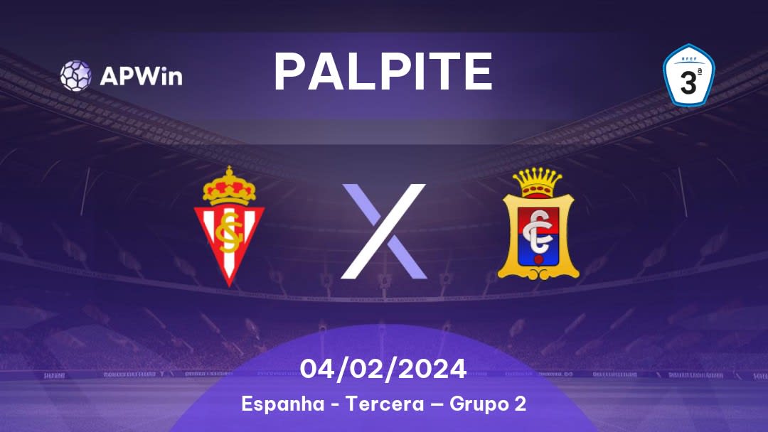 Palpite Sporting Gijón II x Condal Club: 04/02/2024 - Tercera — Grupo 2