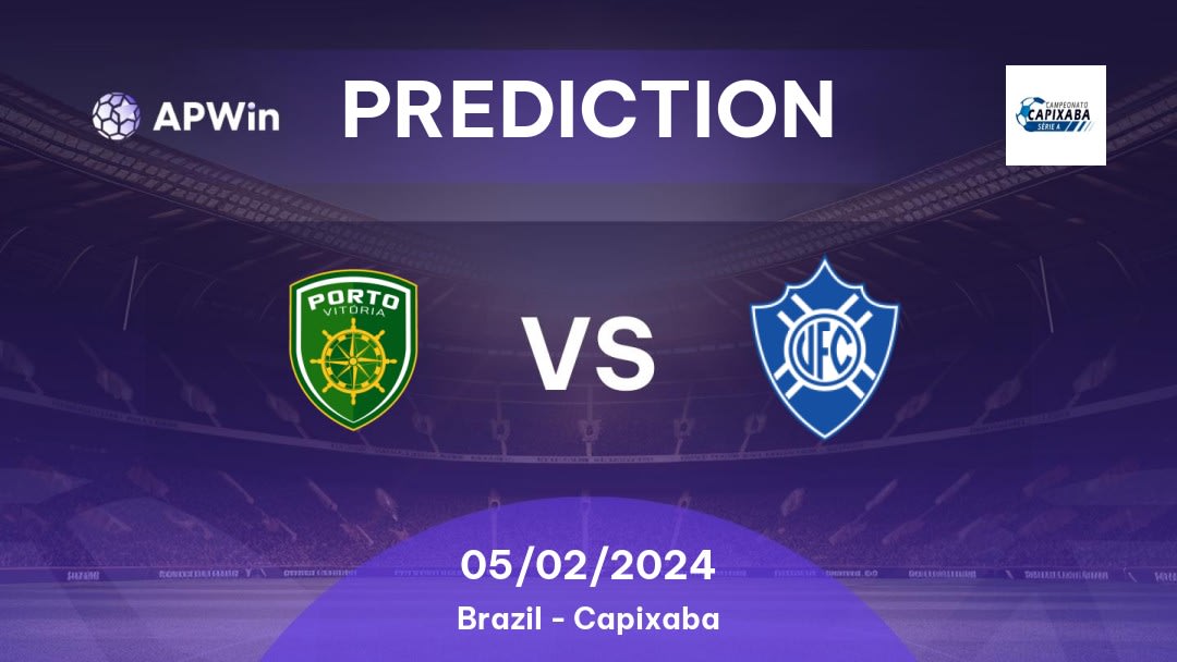 Porto Vitória vs Vitória Futebol Clube (ES) Betting Tips: 25/01/2023 - Matchday 2 - Brazil Capixaba