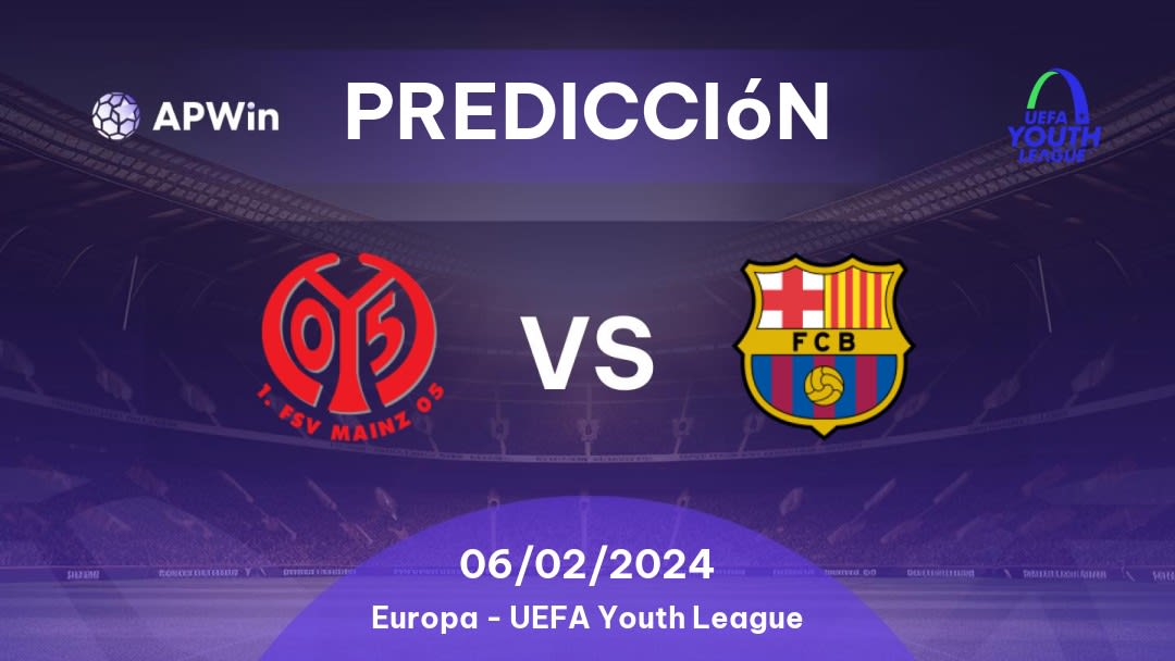 Predicciones Mainz 05 U19 vs Barcelona U19: 06/02/2024 - Europa Liga Jovem da UEFA