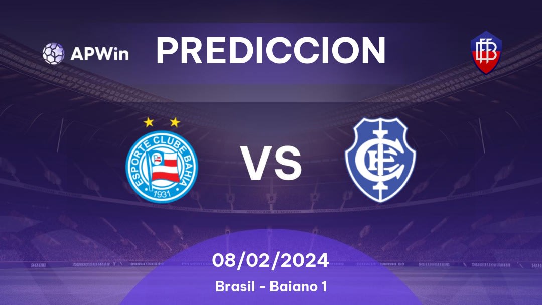 Predicciones Bahia vs Itabuna Esporte Clube: 18/03/2023 - Brasil Baiano 1