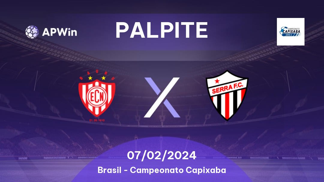 Palpite Noroeste x Serra: 24/03/2023 - Campeonato Capixaba