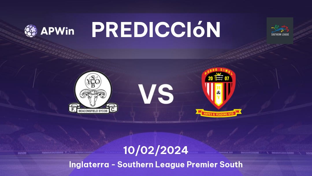 Predicciones Beaconsfield Town vs Hayes & Yeading United: 07/01/2023 - Inglaterra Southern League Premier South