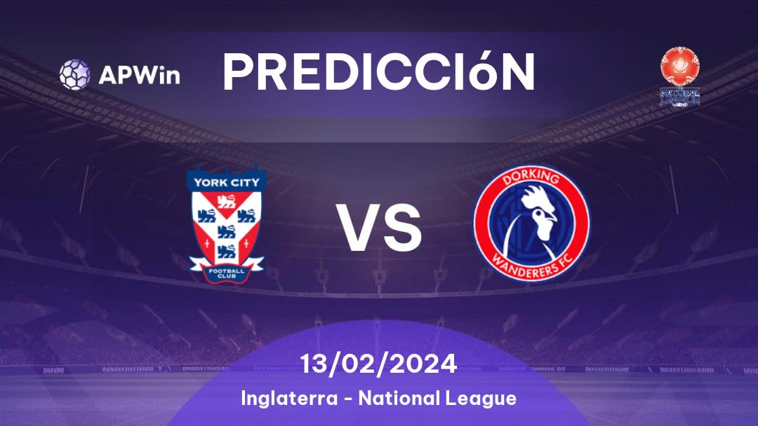 Predicciones York City vs Dorking Wanderers: 18/03/2023 - Inglaterra National League