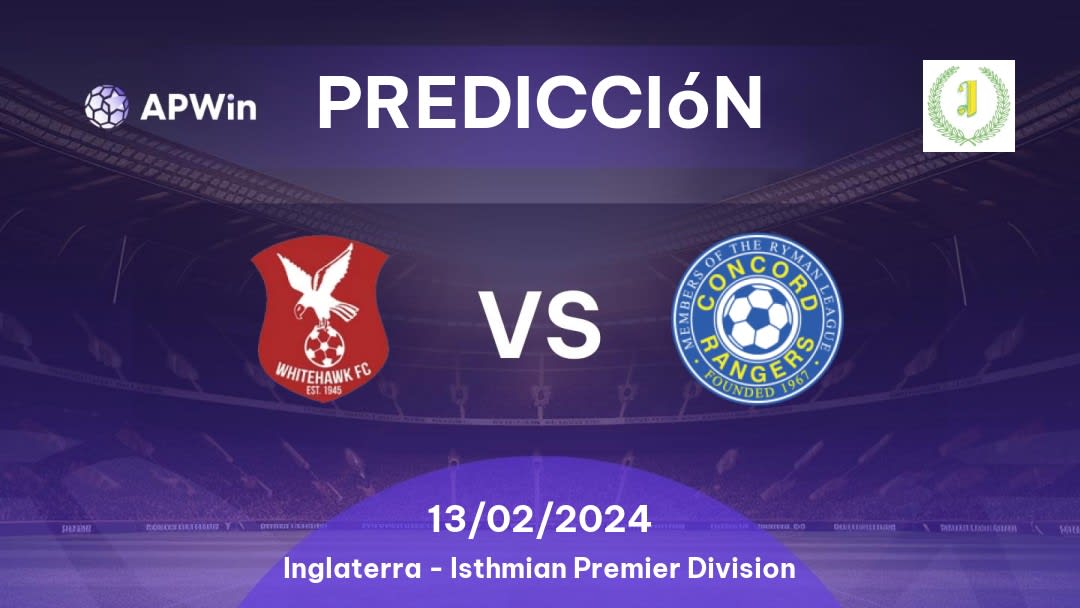 Predicciones Whitehawk vs Concord Rangers: 13/02/2024 - Inglaterra Isthmian Premier Division