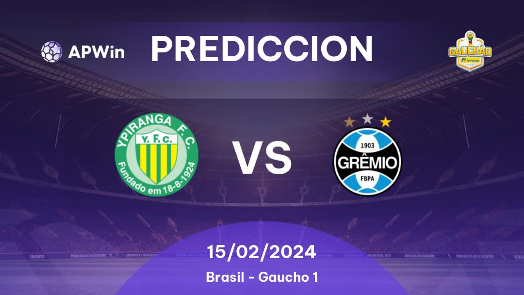 Predicciones Ypiranga Erechim vs Grêmio: 19/03/2023 - Brasil Gaucho 1