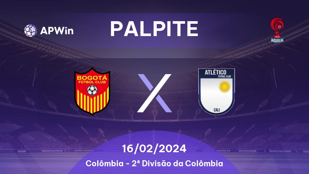 Palpite Bogotá x Atlético: 18/02/2023 - 2ª Divisão da Colômbia