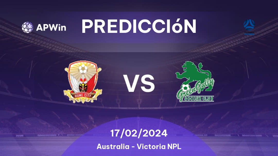 Predicciones Hume City vs Green Gully: 15/07/2023 - Australia Victoria NPL