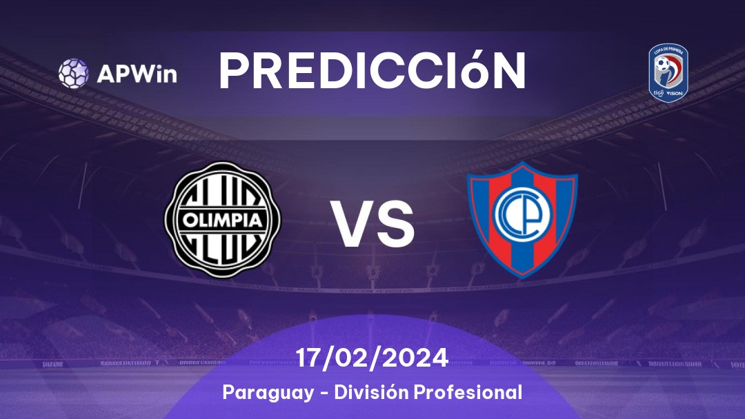 Predicciones Olimpia vs Cerro Porteño: 04/03/2023 - Paraguay Division Profesional