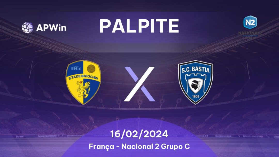 Palpite Stade Briochin x Bastia-Borgo: 04/11/2022 - França National