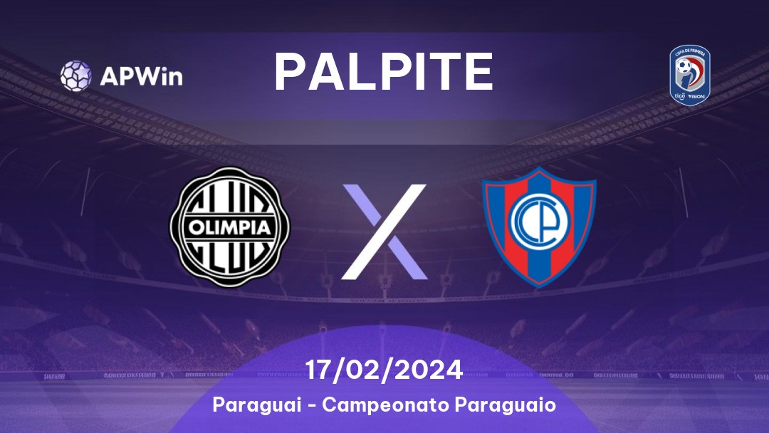 Palpite Olimpia x Cerro Porteño: 04/03/2023 - Campeonato Paraguaio