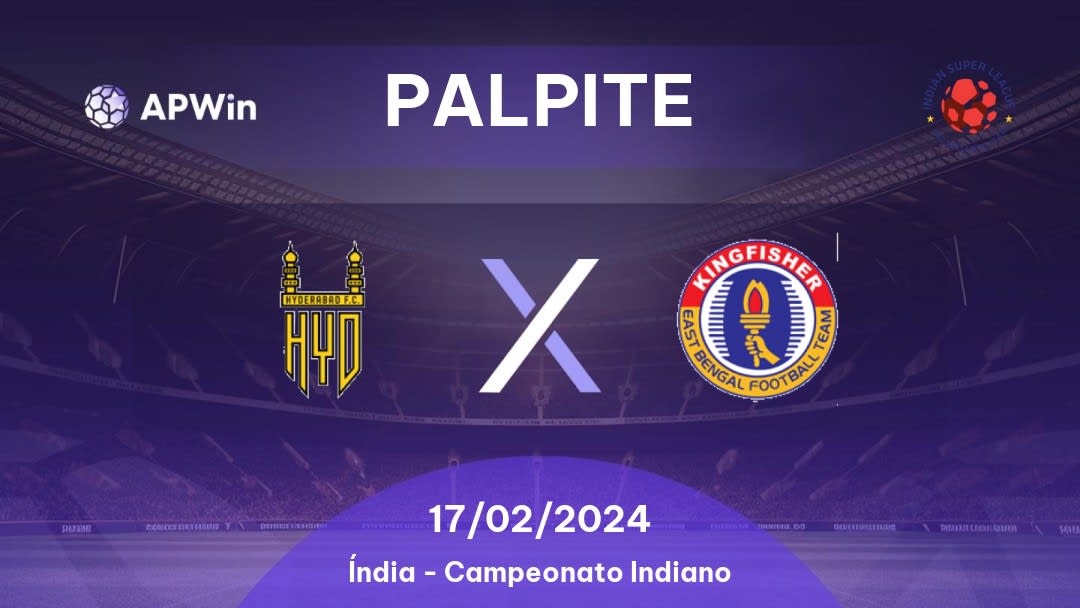 Palpite Hyderabad x East Bengal: 09/12/2022 - Índia Indian Super League