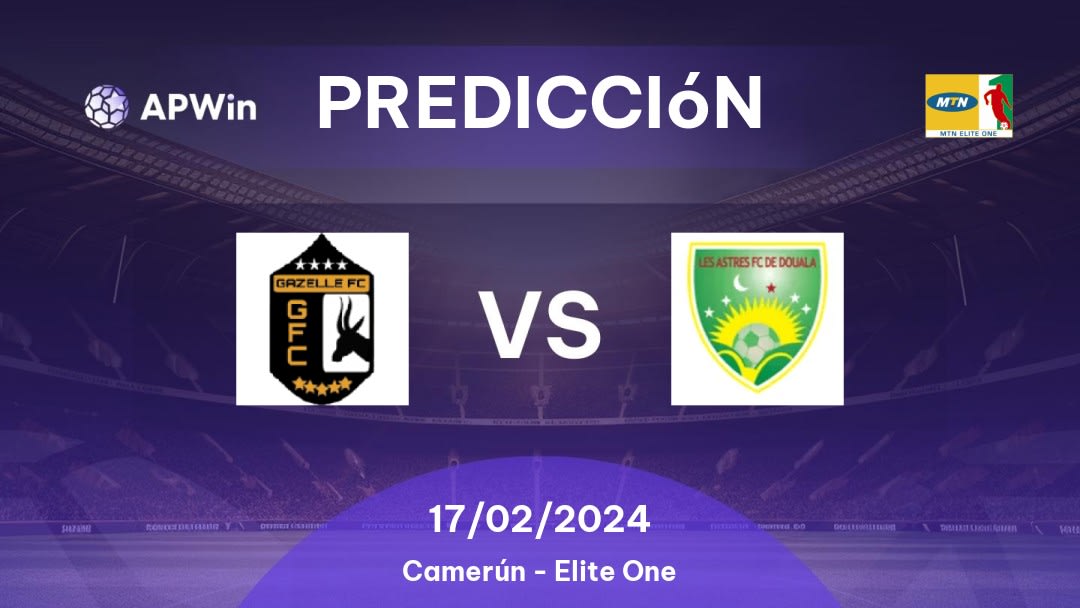 Predicciones Gazelle vs Les Astres FC De Douala: 17/02/2024 - Camerún Elite One