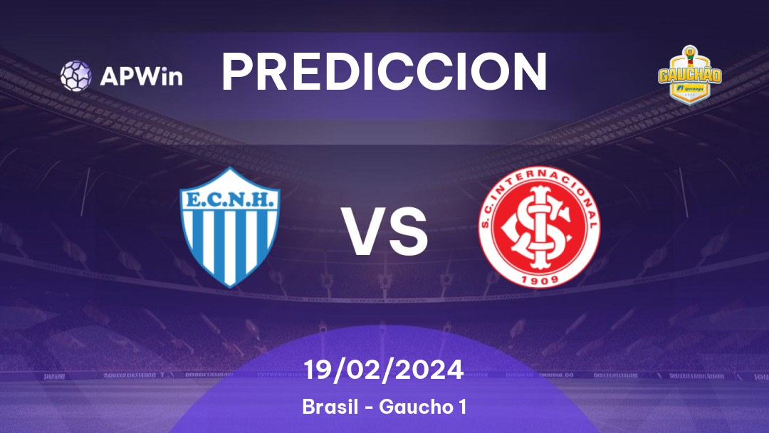 Predicciones Novo Hamburgo vs Internacional: 18/02/2024 - Brasil Gaucho 1