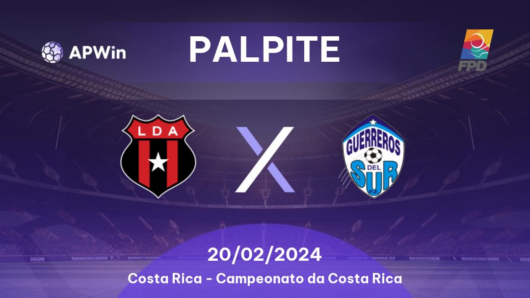 Palpite Alajuelense x Pérez Zeledón: 09/02/2023 - Campeonato da Costa Rica