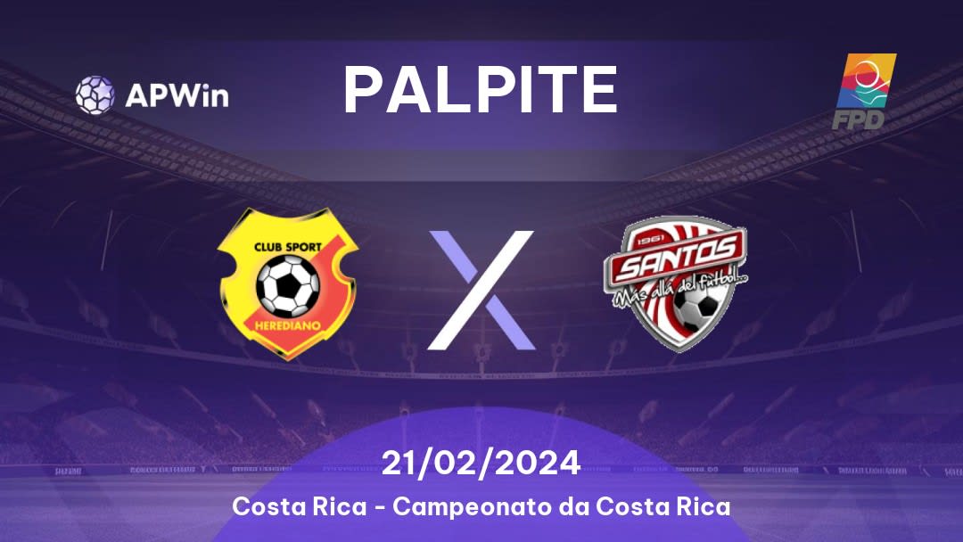 Palpite Herediano x Santos de Guápiles: 08/02/2023 - Campeonato da Costa Rica