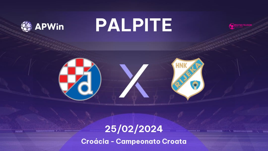 Palpite Dinamo Zagreb x Rijeka: 02/09/2022 - Croácia Prva Liga