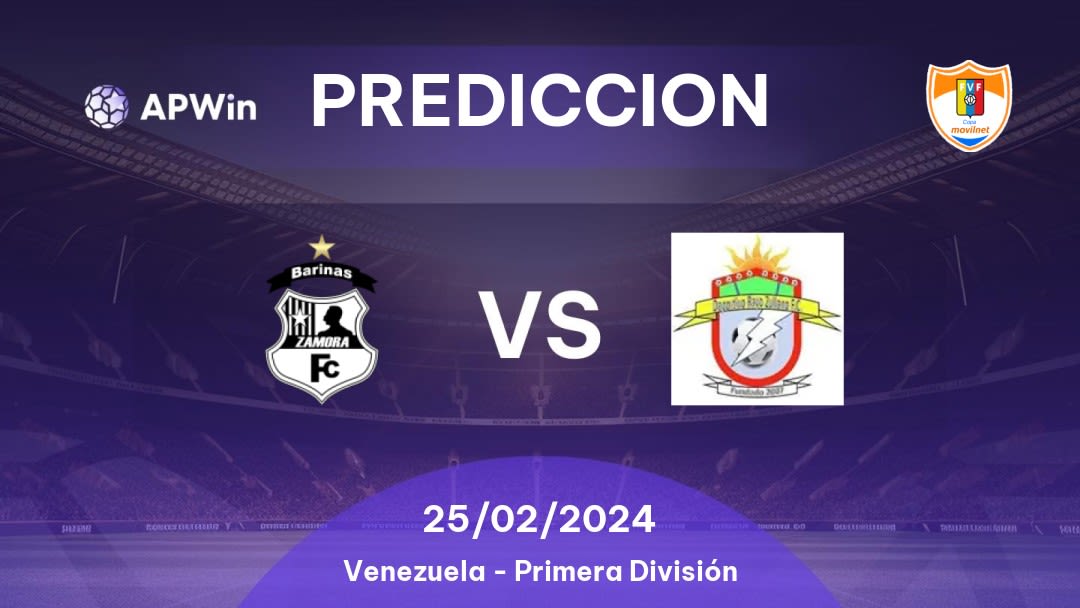 Predicciones Zamora vs Rayo Zuliano: 24/02/2024 - Venezuela Primera División