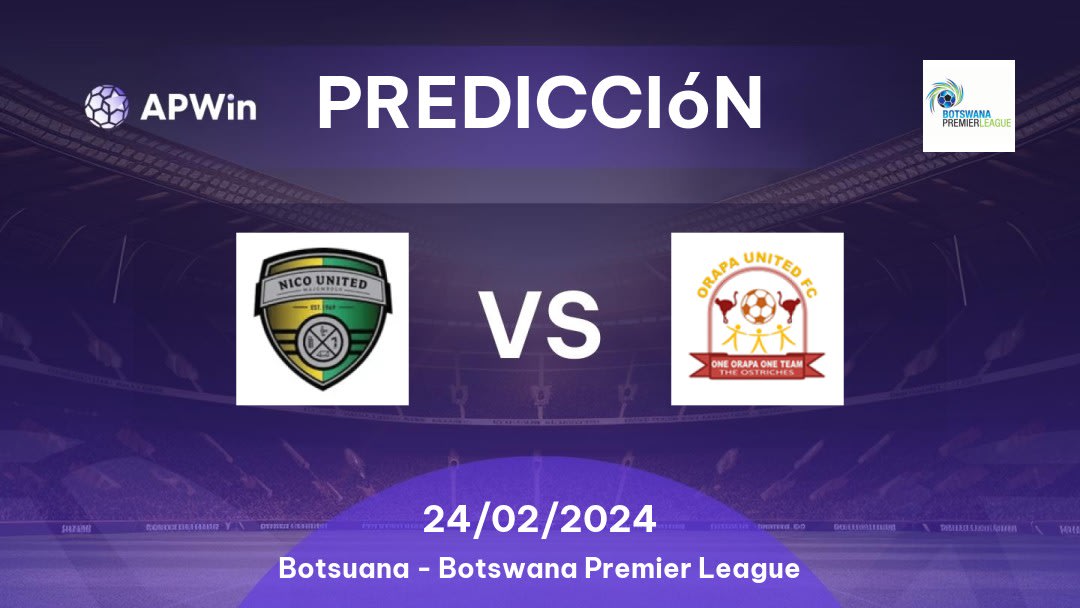 Predicciones Nico United vs Orapa United: 21/01/2023 - Botsuana Botswana Premier League