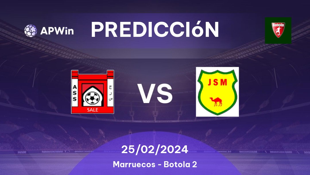 Predicciones para AS Salé vs JSM Laâyoune: 04/11/2022 - Marruecos Botola 2