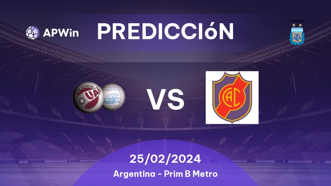 Predicciones UAI Urquiza vs Colegiales: 11/03/2023 - Argentina Prim B Metro