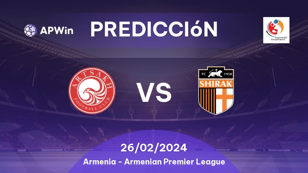 Predicciones Artsakh vs Shirak: 11/04/2023 - Armenia Armenian Premier League