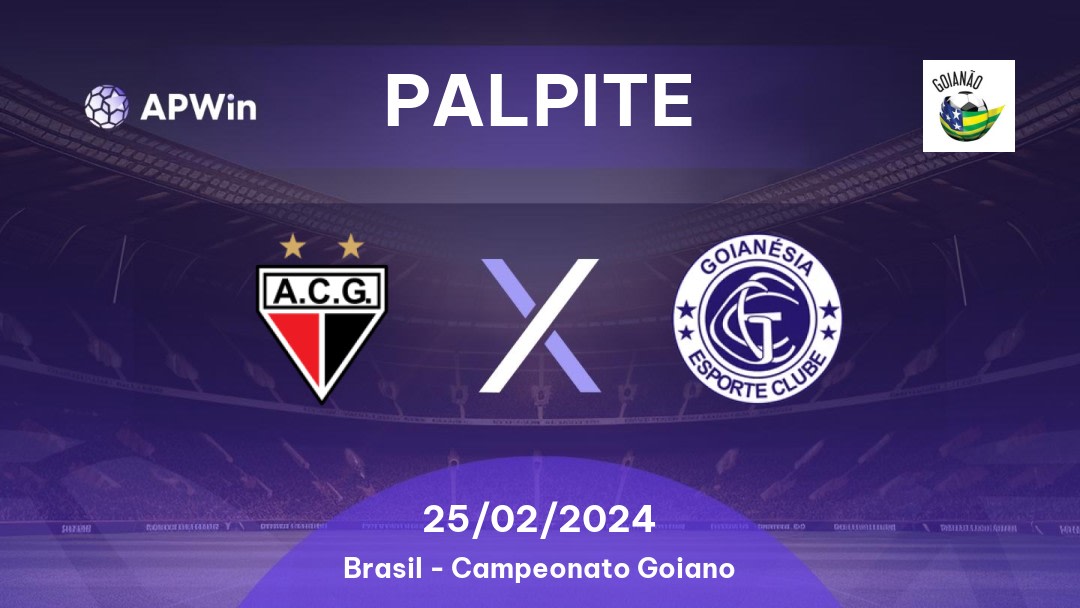 Palpite Atlético GO x Goianésia: 15/02/2023 - Campeonato Goiano